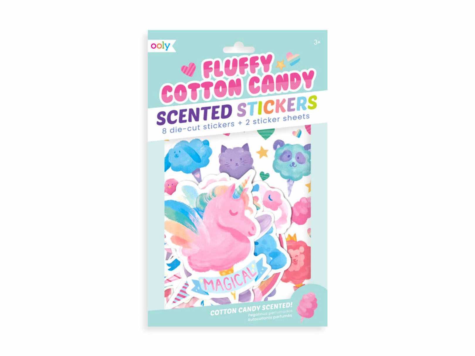 Calcomania Fluffy Cotton Candy Con Olor