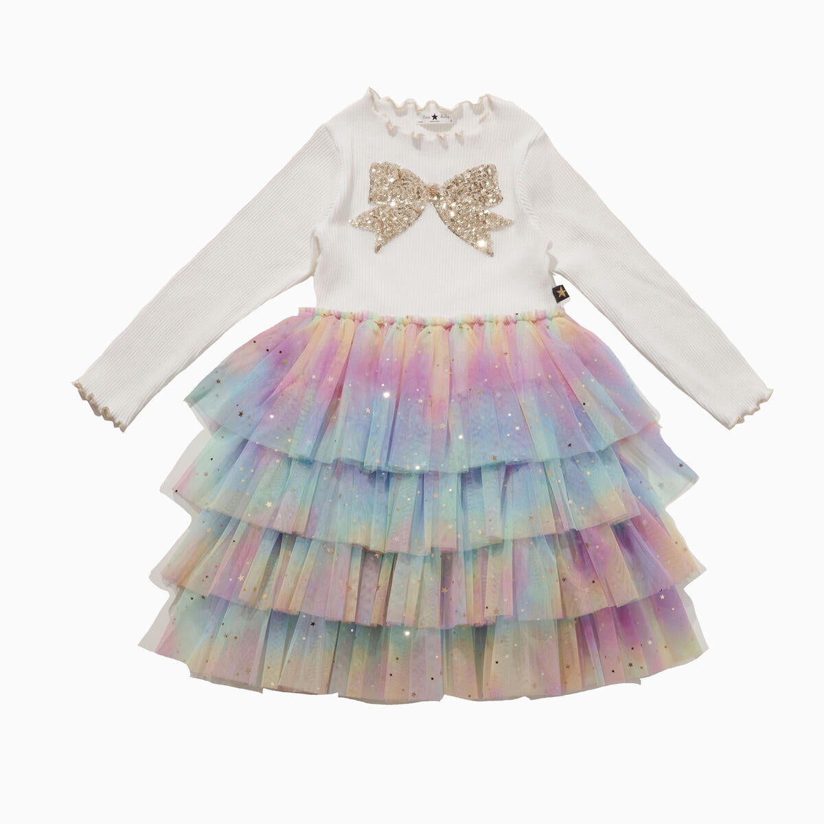 Vestido Tutu Rainbow Con Moño