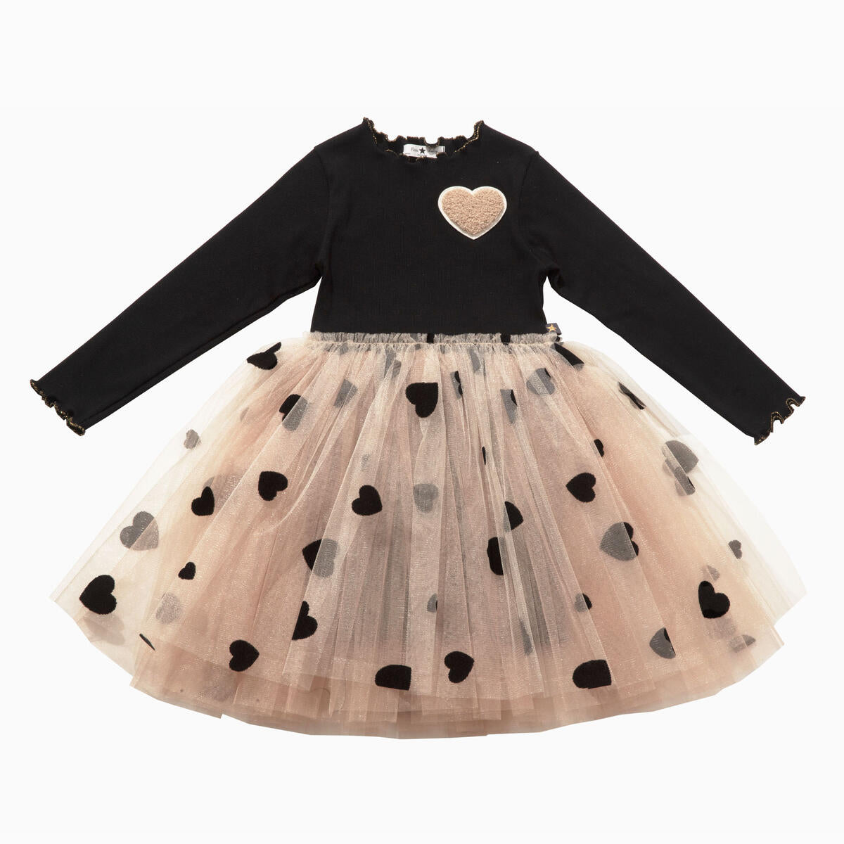 Vestido Tutu Corazones Negros