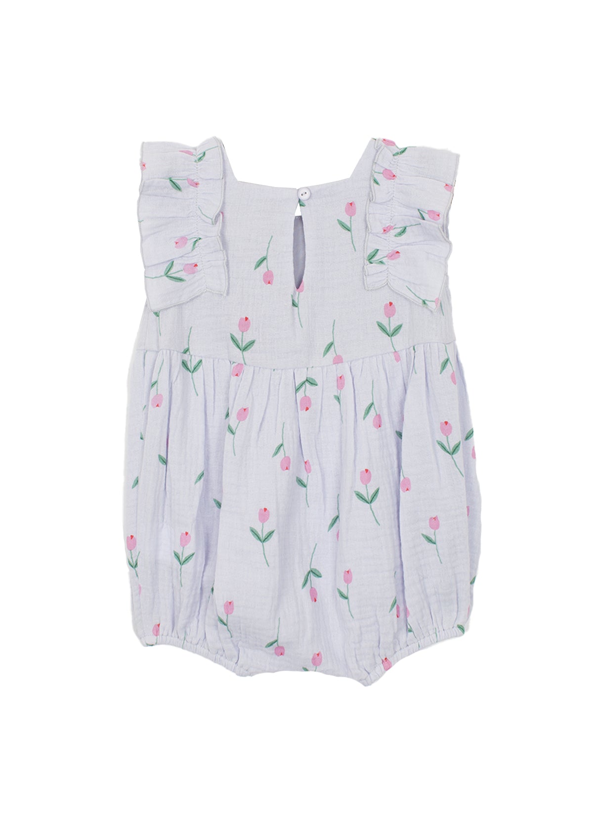 Romper Lila Con Tulipanes