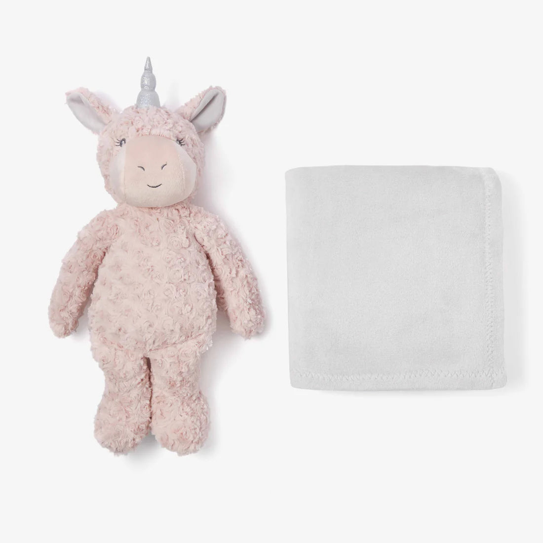 Peluche Unicornio Rosa y Cobija