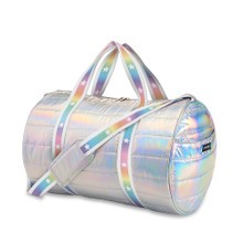 Bolsa Duffle Bag Metalica Con Estrellas