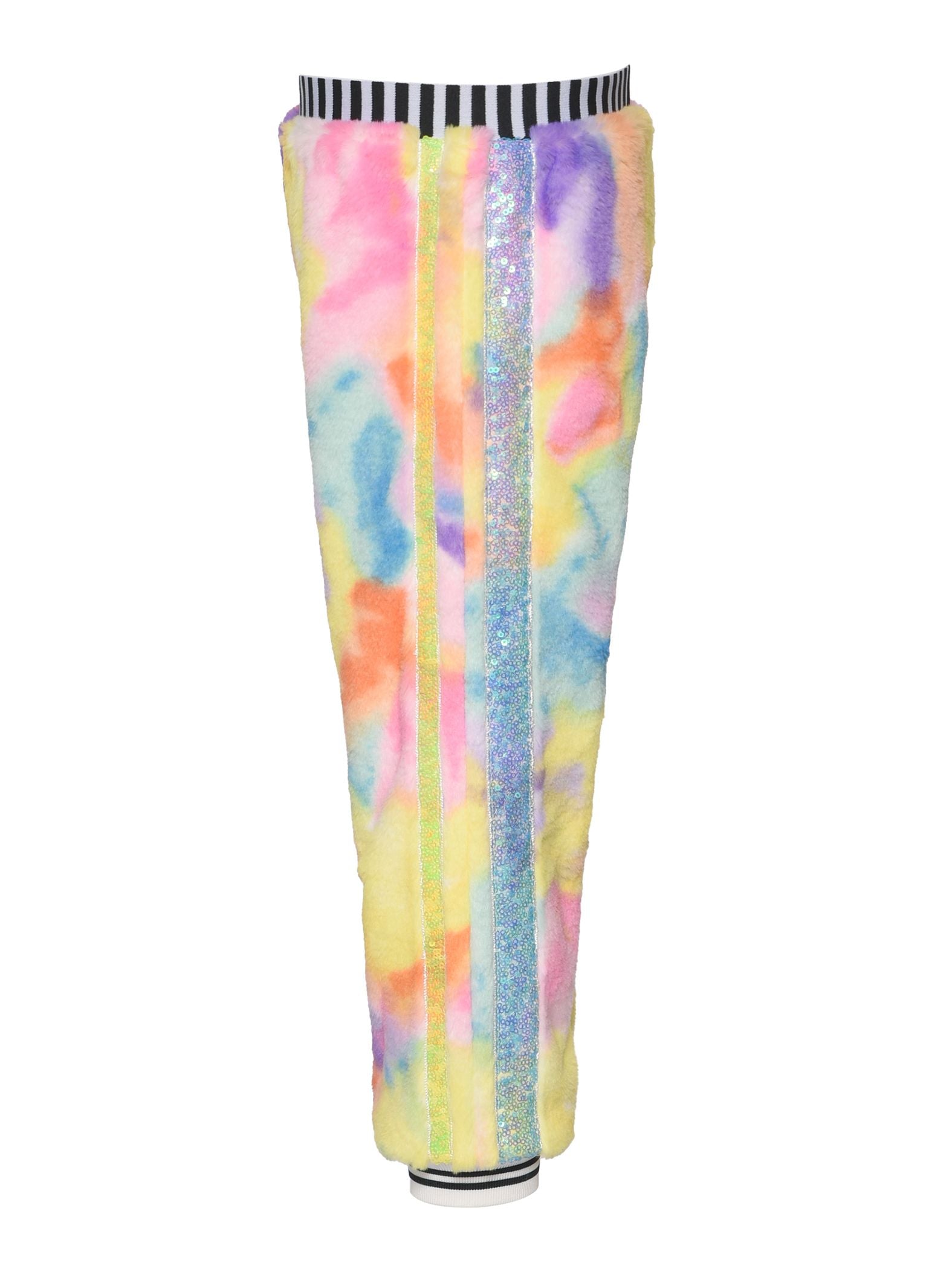 Conjuinto Pants Tie Dye Con Happy Face de Lentejuelas