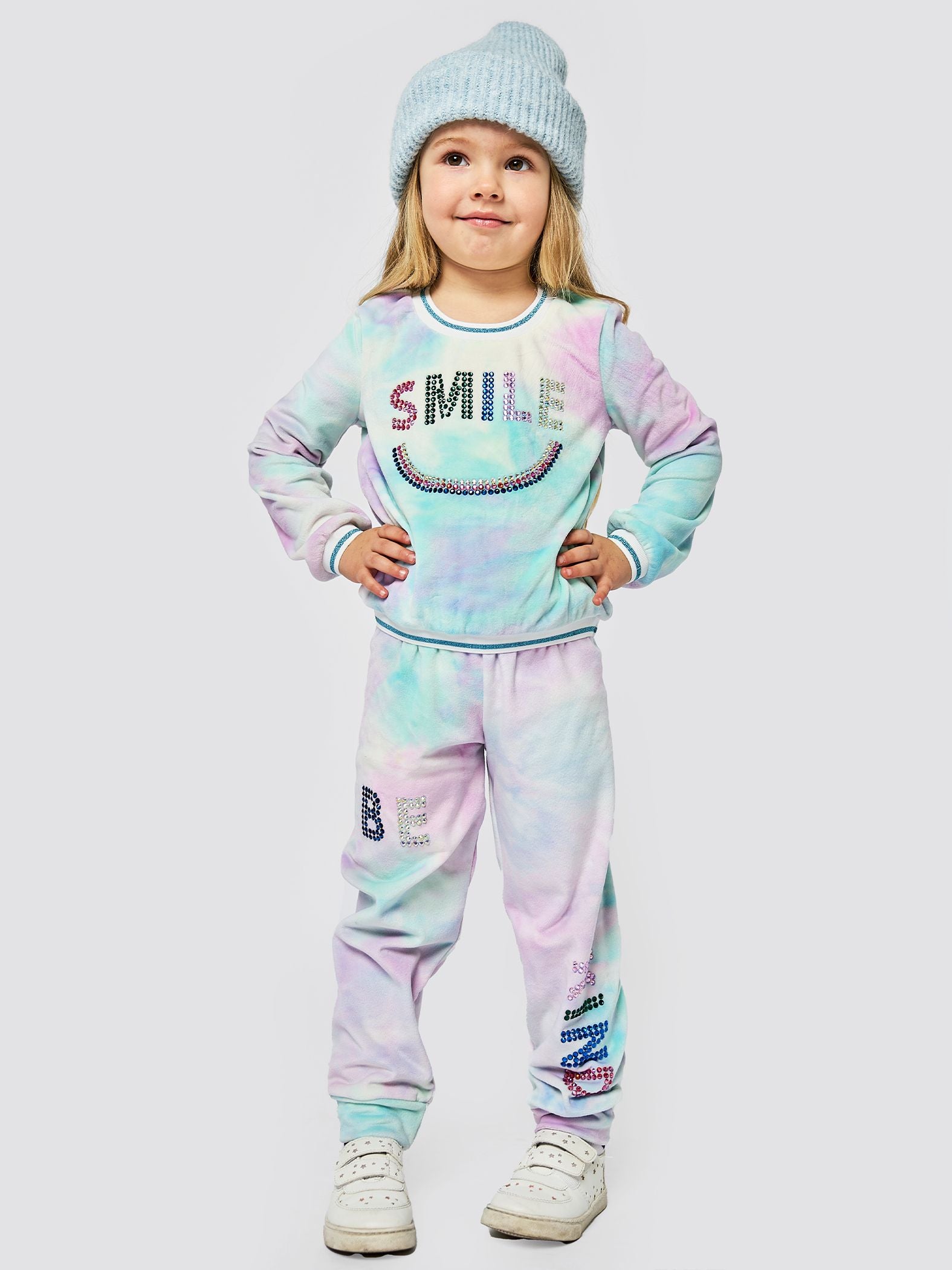 Conjunto pants degradado con smile