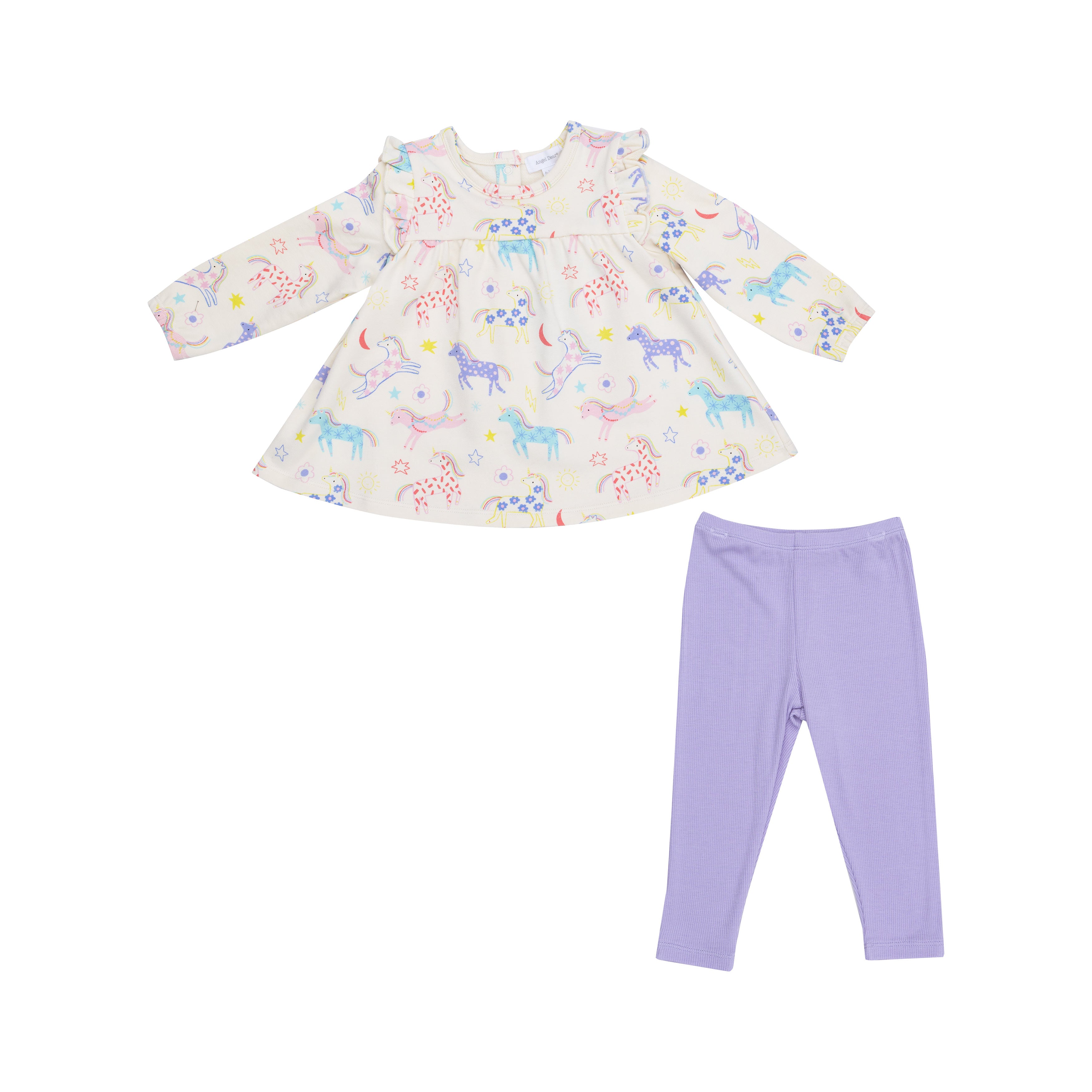 Conjunto Blusa Unicornios Multi y Legging