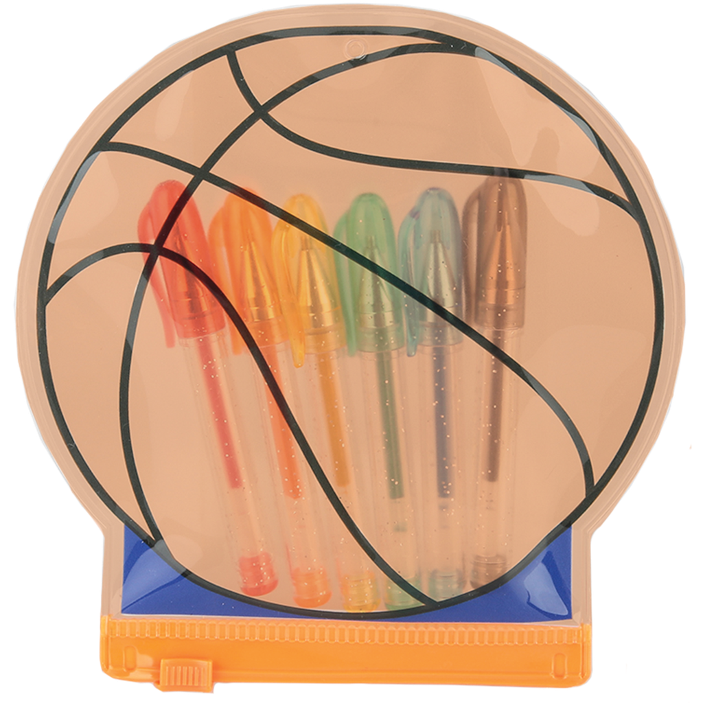 Set De Plumas De Gel De Basketball